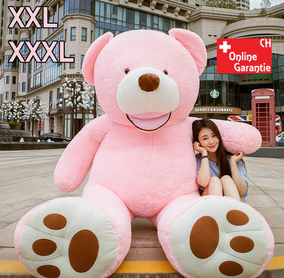 Teddybr Plsch Br Teddy Pink Rosa 200cm 260cm Geschenk XXL XXXL 2.0m 2.6m Frau Freundin Girl Mdchen Weihnachten Valentinstag Geburtstag