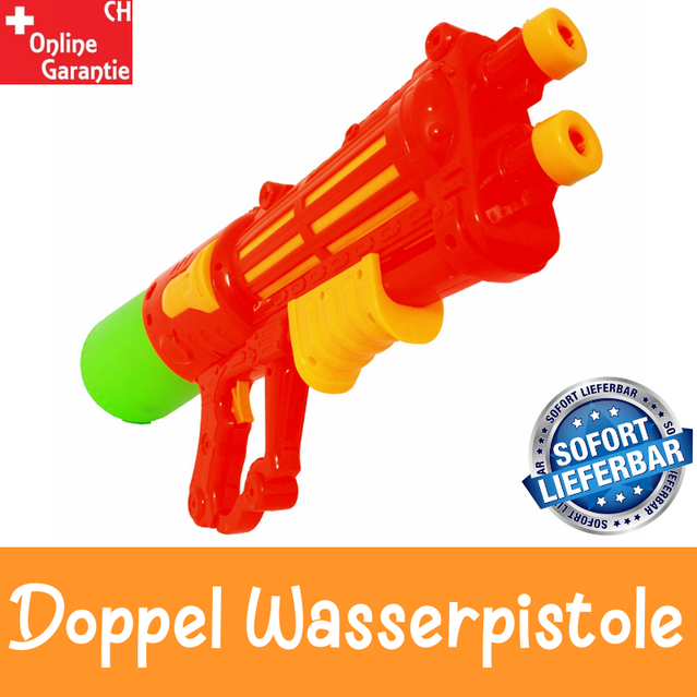 Wasserpistole Wassergewehr XXL Sommer Spielzeug Wasser Pistole Gewehr Garten Pool Badi Kind Kinder Spass Wasserspass Doppel