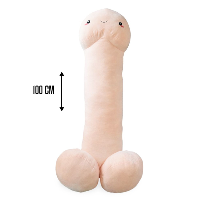 Penis Kissen Plsch Plschtier ca. 100 cm Geschenk Frau Freundin Lustig Schwnzli Schwanz Pint Brunzi Peniskissen Gag Fun Spielzeug