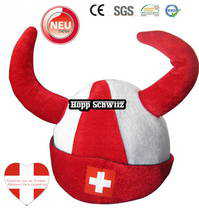 Schweiz Fan Switzerland Suisse Cap Kappe Mtze Hrner Fanartikel Hopp Schwiiz Fussball Hockey WM EM Fanshop