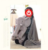 Elefant Elefanten Kissen Elefantenkissen Baby Kind Kinder Kinderzimmer Plschtier XXL 80cm Geschenk Mutter Mtter