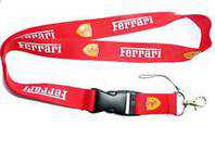 FERRARI Schlsselanhnger Schlsselband fr Handys / Ipod / Gurt mit Logo Keychain Personalausweis ID Pass Fan