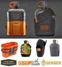 GERBER Bear Grylls Flasche 1 Liter Tasche Auslaufsicher Kochen Wasserflasche Feldflasche Militrkantine Cup Reisen Camping Reise