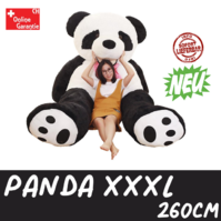 Riesengrosser Panda XXL XXXL Riesen Plsch Pandabr Plschtier Teddy Br Schwarz Weiss Schal ca. 260cm 2.6m Geschenk Kind Freundin Geburtstag Weihnachten