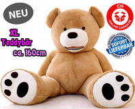 Grosser Plschbr Teddy Teddybr Geburtstag Geschenk Kinder Kind Freundin Weihnachtsgeschenk 160cm XXL