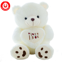 Grosser Teddy Br Teddybr Plschbr mit Herz I love You Ich liebe dich Glcksbringer Geschenk Frau Freundin Kind Valentinstag