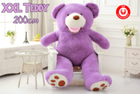 Grosser Violett Lila Teddybr Teddy Br Kuschel Plschtier Plschbr Geschenk Kind Kinder Freundin 200cm 2m Hochzeit Liebe Geburtstag Weihnachten Valentinstag Neu Neuheit Schweiz Teddi Ted Brchen XXL XXXL