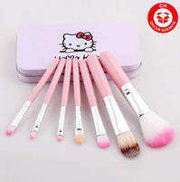 Hello Kitty Hellokitty Pinsel Pinselset Beauty 7 teiliges Set Brsten Geschenk Mdchen