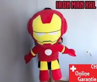 Iron Man Plsch XXL Figur Plschfigur Held Kuscheltier Superheld Plschtier Stofftier 100cm 1m Marvel Avengers Geschenk Kind Kinder Fan TV Kino Comic