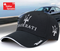 Maserati Cap Fan Mtze Baseballcap Kappe Schwarz Baumwolle Accessoire