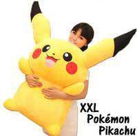 Mega Grosses Pokmon Pikachu Plsch XXL Plschtier 120cm XXL Kuschel Kuscheltier TV Serie Gaming Geschenk Kind Kinder Pokemon Fan