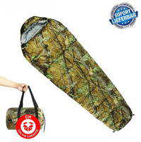 Militr Schlafsack Mumien Style Camouflage Mumienschlafsack Schlack Sack Matte Camping Outdoor Festival Konzert Wald Berge Jagd Tarn getarnt ca. 220 * 80cm vier Jahreszeiten geeignet