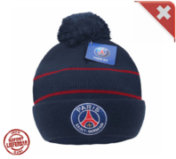 Paris St. Germain Mtze Bommel PSG Beanie Fan Mtze Fussball Fanartikel Frankreich Accessoire Kleidung Zubehr kltere Tage