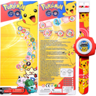 Pokmon Go Pikachu Projektor Armband Uhr Uhr Armbanduhr Geschenk Fan Kind Kinder Pokemon