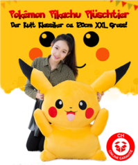 Pokmon Pikachu Plsch Pokemon Plschtier 120cm XXL Geschenk Gross Kinder Freundin