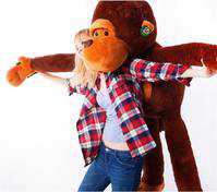 Riesen Plschtier Aff ca. 130cm XXL Monkey Schlenkeraffe Kuscheltier Aff Plsch Plschaffe