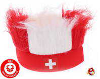 Rot Weiss Schweiz Suisse Switzerland Fan Stirnband Cap Mtze Kappe Fussball WM EM Stadion Public Viewing Nati