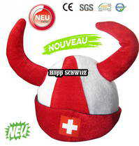 Schweiz Suisse Switzerland Fan Wikiniger Hrner Fanhut Hut Mtze Fussball EM Hockey WM Teufel Hopp Schwiiz Fanartikel