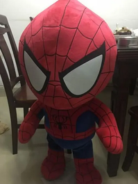 Spider-Man Plsch Spiderman Kuscheltier Plschtier Stofftier XXL Marvel ein Avenger zum Kuscheln 100cm 1m Geschenk Hit Weihnachten Geburtstag