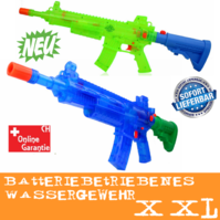 Wasserspritzpistole elektrisch batteriebetrieben Wasserpistole Wassergewehr MG Sommer Spielzeug XXL Garten Kind Kinder Junge Badi Indoor Outdoor